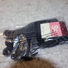 SO Women Junior Magic Gloves, Fuzzy Soft Durable Practical Everyday Gloves Black