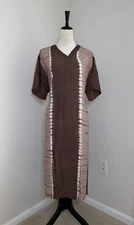NWT Dadi Mulia Indonesia Batik Rayon Midi Dress Size L/XL