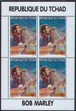 1996 MNH Mini Sheet from Chad -Bob Marley.......51P-64