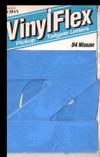 Calcomanías con letras para puerta trasera Nissan 720 1984 calcomanías azul claro para camioneta pickup