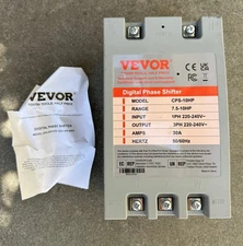 3 PHASE CONVERTER 10HP 30A 220V SINGLE TO 3 PHASE 220V-240V INPUT/OUTPUT