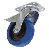 Sealey Lenkrolle Drehbar Platte Mit Total Schloss �160Mm SCW3160SPL