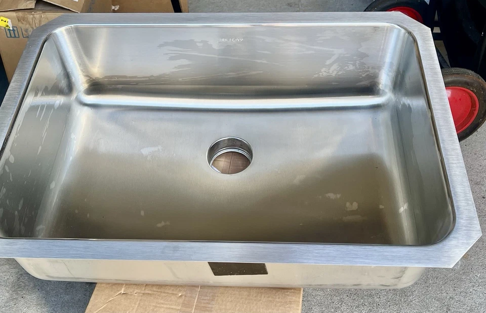 Fregadero de cocina Elkay ELUH2416PD Lustertone 26-1/2" bajo montaje sistema de drenaje perfecto Foto 2 de 4