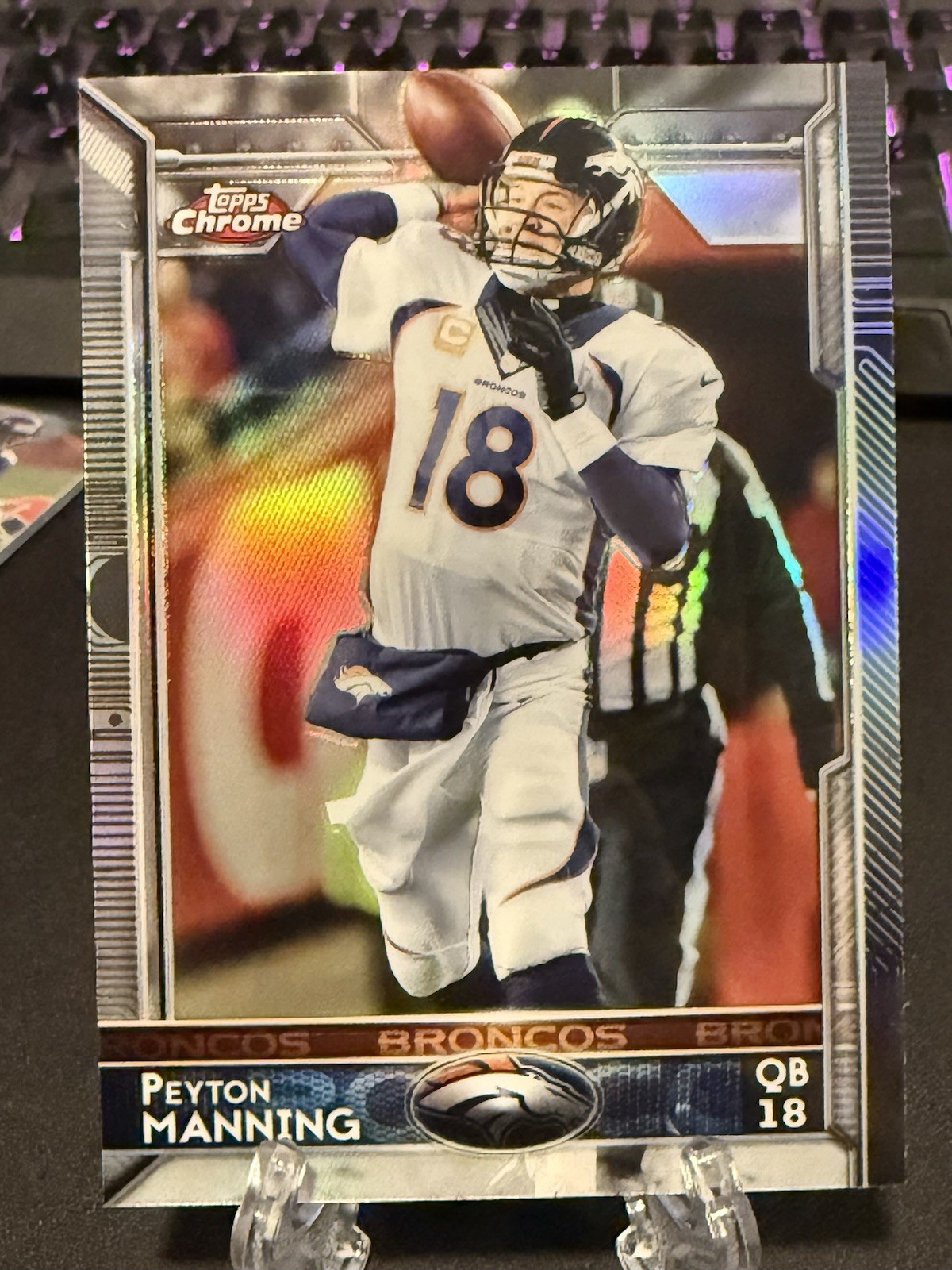 2015 Peyton Manning Topps Chrome #100 Refractor