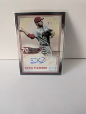 2021 Topps -  Baseball Autographs Series 2 David Fletcher #70YA-DFL Black /199 