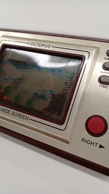 Nintendo Octopus Game & Watch LCD Watch, Used, Battery Cover Issue