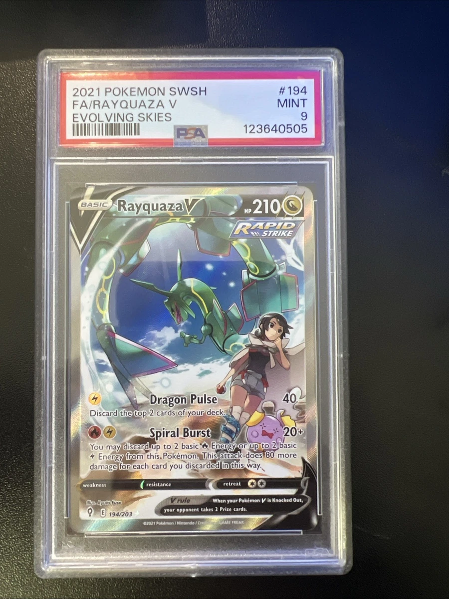 Pokémon TCG Grade 9 Rayquaza Individual Collectible Card Game