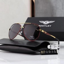 Men’s Luxury Style Sunglasses Polarized UV400 Metal Frame Driving Outdoor Black
