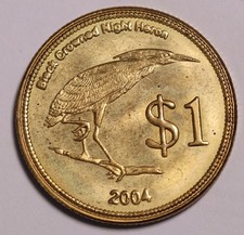 2004 Cocos Keeling Island  $1 Dollar - Black Crowned Night Heron