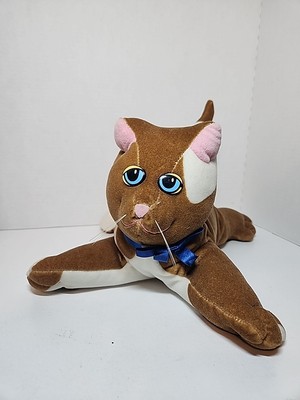 VINTAGE 1985 TONKA Pound Purries Brown Kitty Cat 13  Plush Pink Ears 