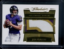 Joe Flacco 2016 Flawless Game Used NUMBER PATCH /15 RAVENS