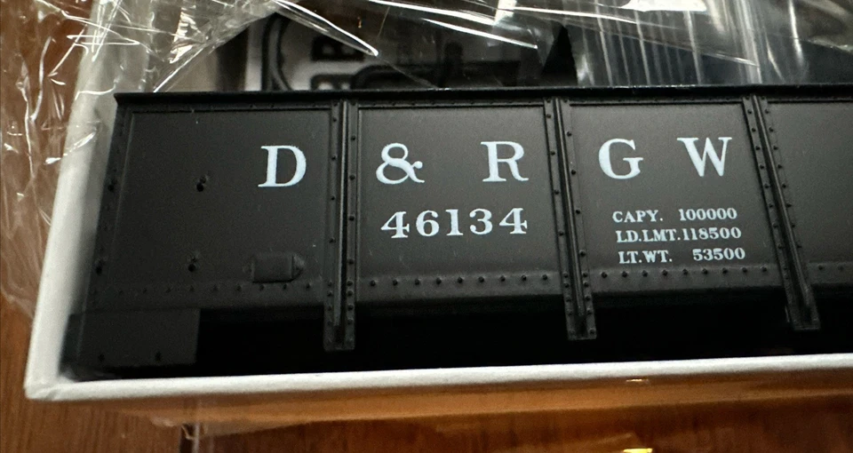 Red Caboose HO Kit #RC-5007-3 Steel Side Gondola D&RGW Rio Grande 46134 NY - Image 3 of 4