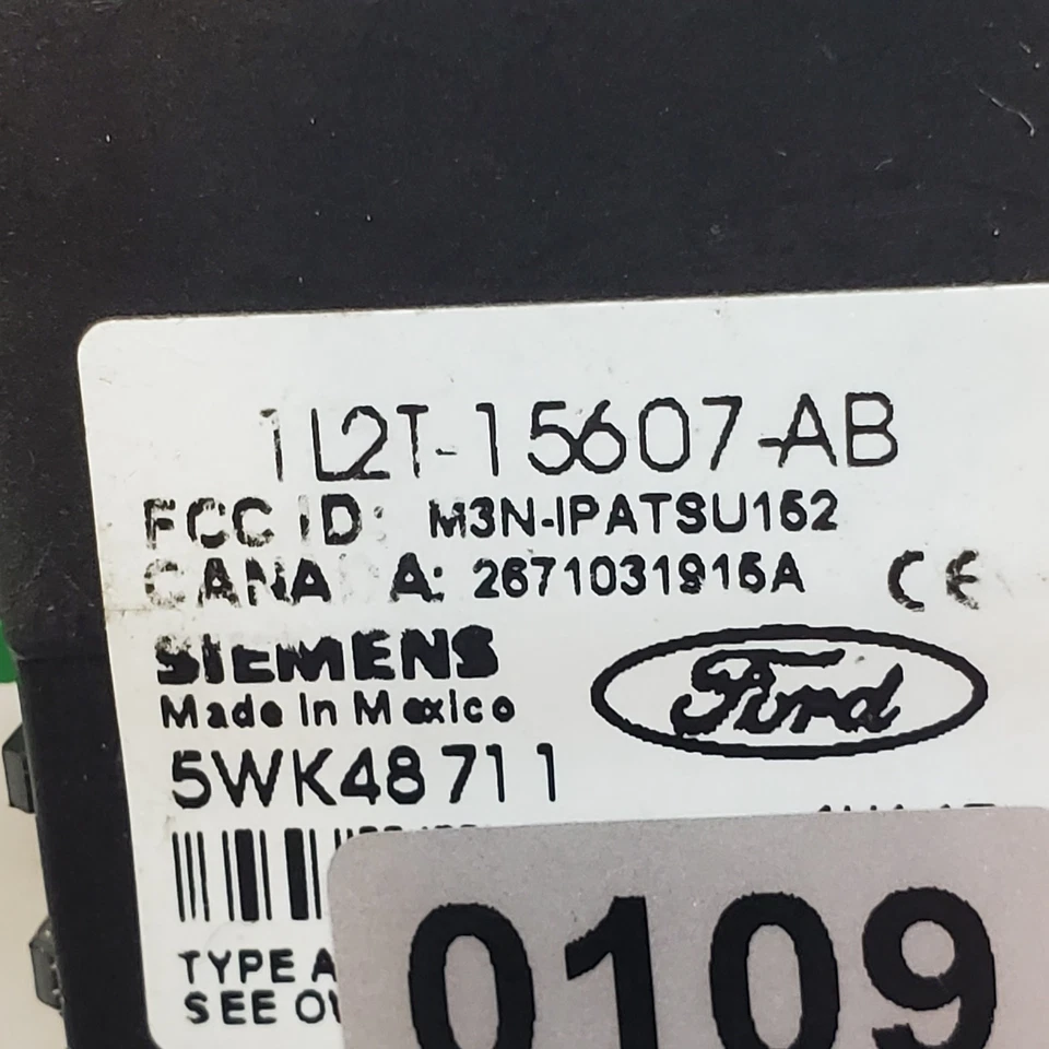 1L2T-15607-AB OEM FORD Anti-Theft Transceiver Ignition Immobilizer Key Cylinder - Image 3 of 4