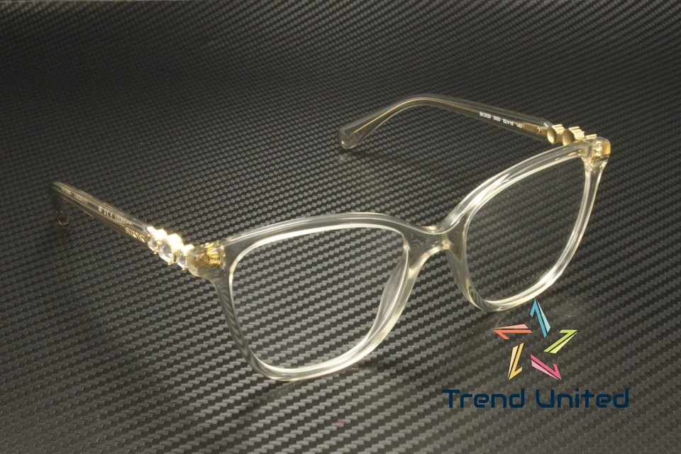 Lente de demostración beige transparente SWAROVSKI SK2020 3003 52 mm para mujer Foto 3 de 4