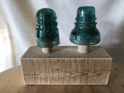 Wooden Display Stand For Vintage Glass Insulator s