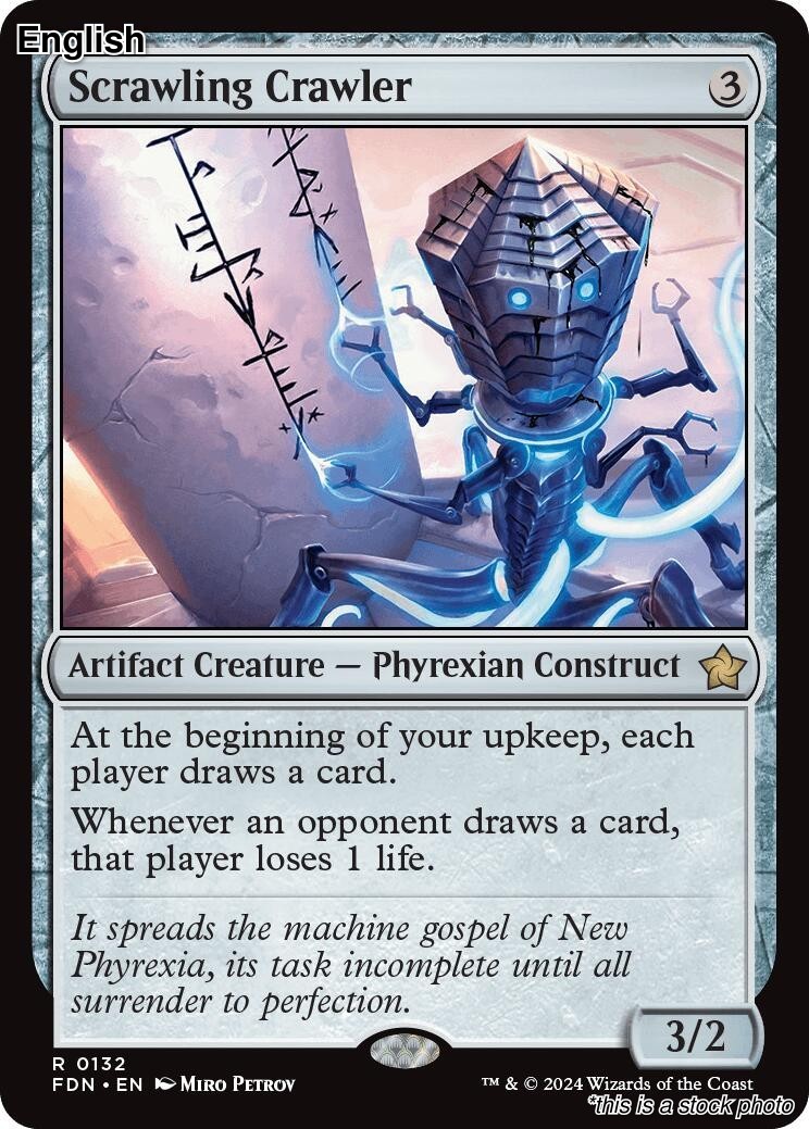 Scrawling Crawler EN [FDN - 132] - NM TCG MTG