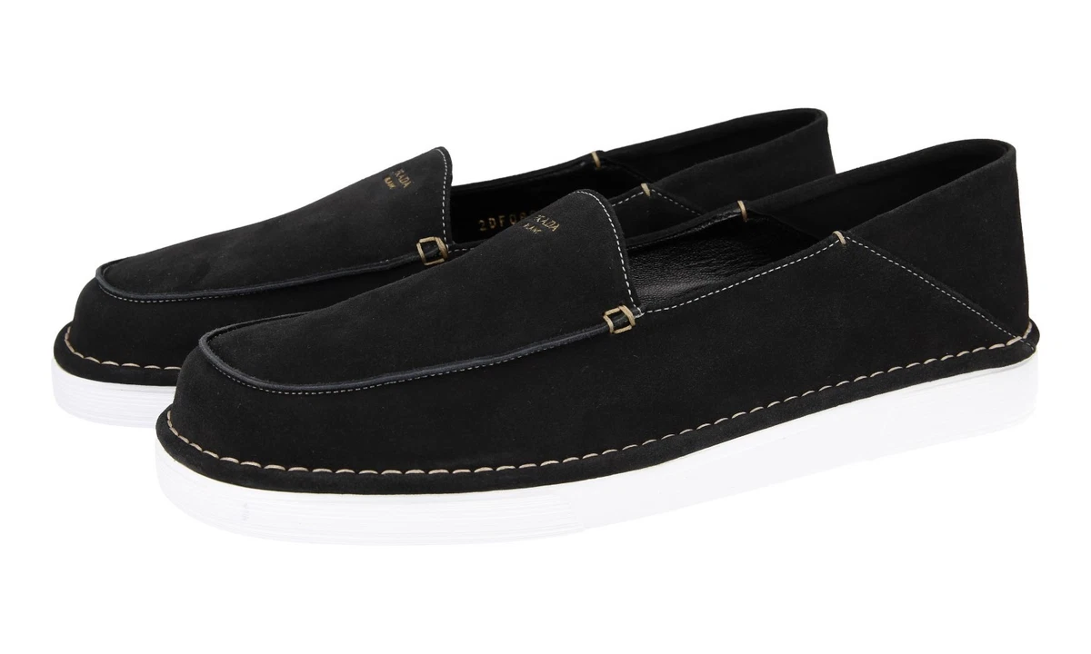 PRADA Black Suede Casual Shoes for Men for sale | eBay