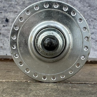 Vintage Suzue Front Hub 48H BMX 87 Nutted Silver Freestyle NOS