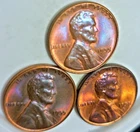 1955 P&S 1958-D Lincoln Wheat Cent Toned Unc