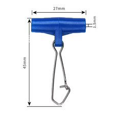 25Pcs Heavy Duty Fishing Line Sinker Slider Blue Plastic Head Swivel with Duo-Lo