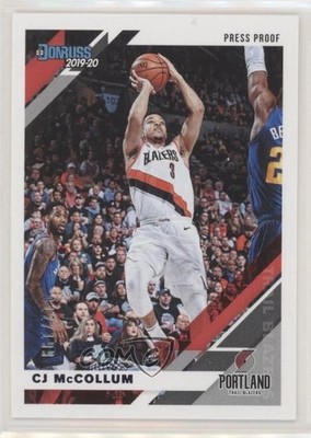 2019-20 Panini Donruss Press Proof Purple 12/199 CJ McCollum #164 0cq4