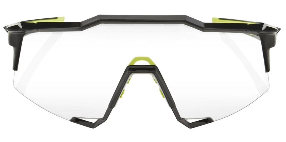 100% Speedcraft Gloss Black Shield Wrap Photochromic Sunglasses 60007 00011 - Image 2 of 3