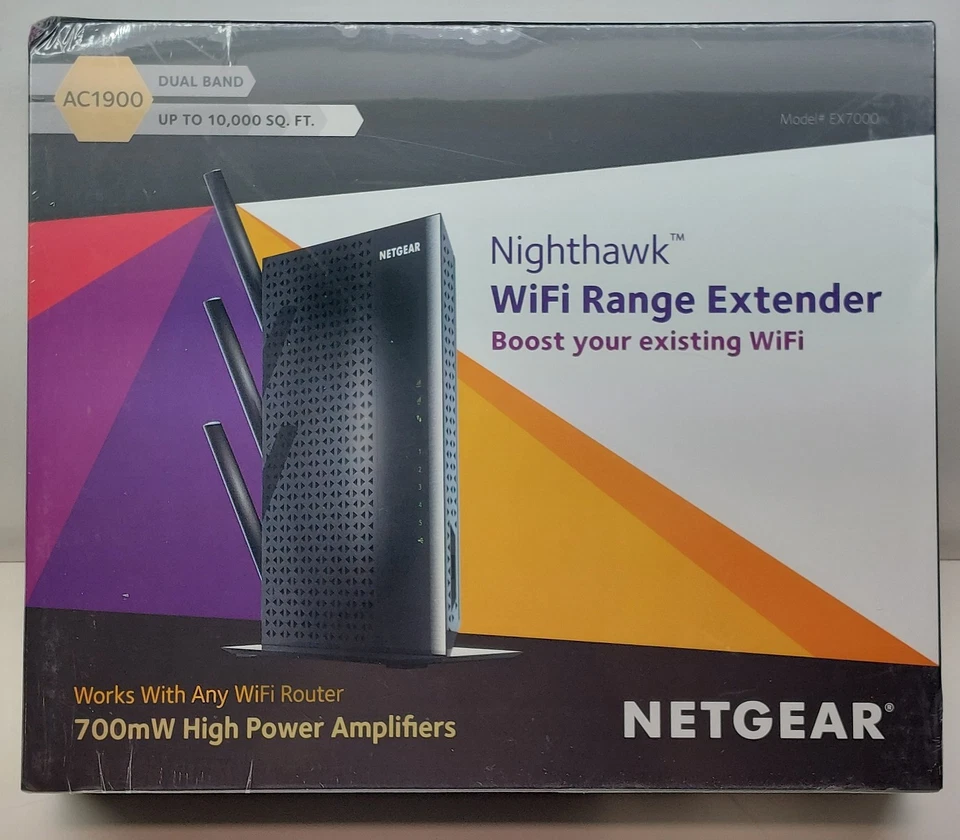 Netgear Nighthawk WiFi Range Extender AC1900 EX7000 606449105582 - Image 2 of 4