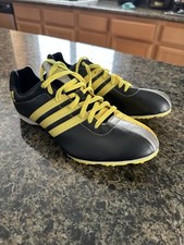 Adidas Adizero track spikes Art G01372 Size 7 Black/Yellow/Silver