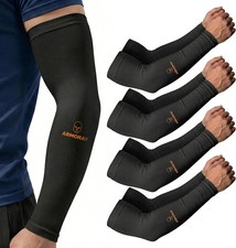 UV Sun Protection Cooling Compression Arm Sleeves Tattoo Cover Up For Daily Wear