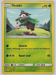 Skiddo 9/131 Common Forbidden Light Pokémon TCG
