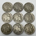 Lot Of 9 Different Mixed Date USA Buffalo Nickels Various Grades. C-901