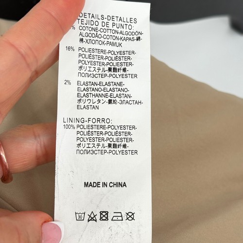 Armani Exchange Teddy Bomber Giacca Finto Shearling Collo Alto Polsini con Cintura S - Foto 11 di 11