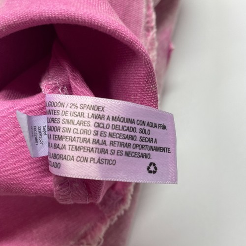 NWT Girl's Art Class Denim Pink Skirt Size XL (14/16) Frayed Hem Pockets Barbie - Picture 13 of 14