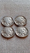 Vintage Buffalo Nickles Lot 1934-1937-Choice/Full  Dates- XF Coins-4 Year Run