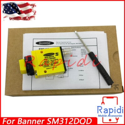New in Box For Banner SM312DQD 10-30VDC 380mm Mini-beam Photoelectric Sensor