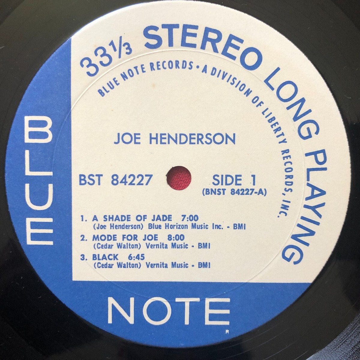 JOE HENDERSON~MODE FOR JOE LP (1968) BLUE NOTE BST 84227