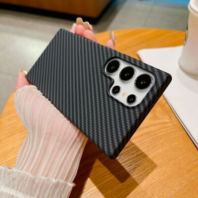 Ultradünne Carbonfaserhülle für Samsung Galaxy S24, S23, S22, Note 10, Plus