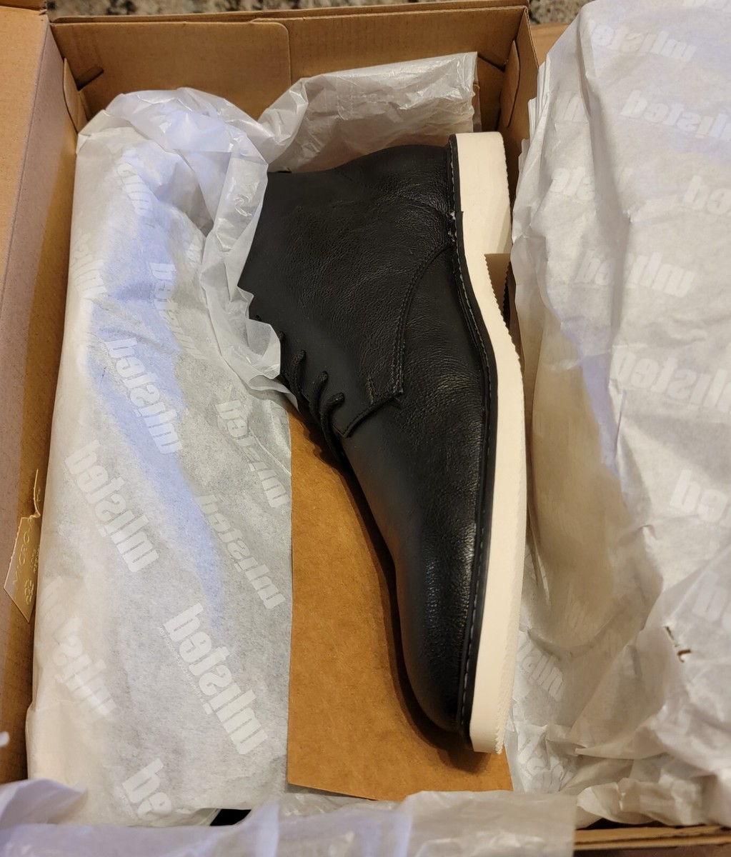 Unlisted Kenneth Cole Mens Peyton Chukka Boots 10 Black Faux Leather Boot Amazon.com | Unlisted by Kenneth Cole Men main image 3
