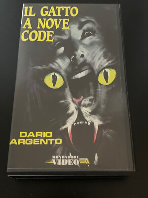 IL GATTO A NOVE CODE di Dario Argento - VHS VIDEO ITA in italiano No Dvd