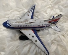 Antique Marx Douglas Dc-8 N80000 Metal Wind Up Plane Made In Japan
