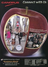 2008 Print Ad of Canopus Drum at NY Drummers World Barry Greenspon
