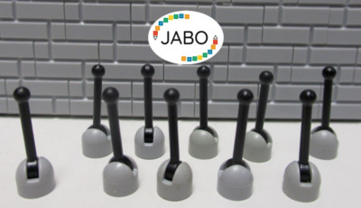 (D6/10) LEGO 10x 4592 / 4593 Hebel / Antenne 4592c02 neu grau Space Star Wars