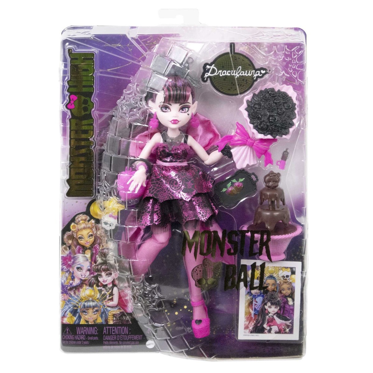 monster high draculaura doll in monster ball party dress Monster High Draculaura Doll in Monster Ball Party Dress with Accessories