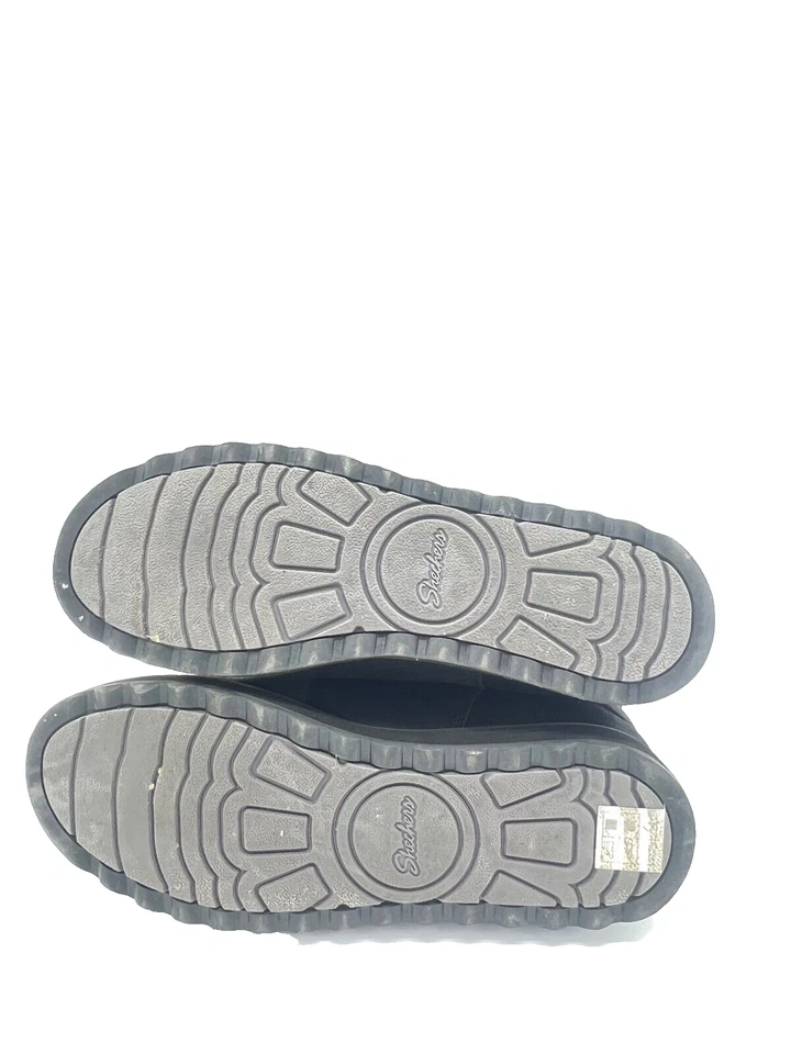 Skechers Pikes Peak Botas De Cuero Negro Para Mujeres T.38 US.8 UK.5 - Imagen 2 de 4