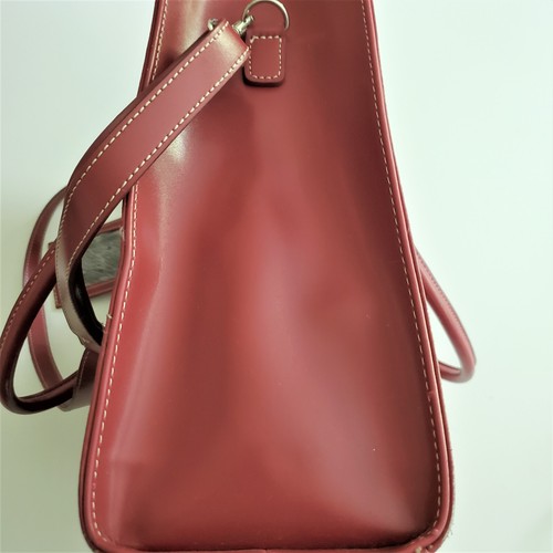 WILSON LEATHER RED  Executive Large All In One Tote Handbag Shoulder Bag - Afbeelding 5 van 7