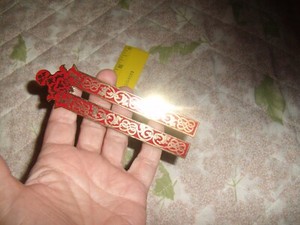 MMA 1986 Metropolitan Museum of Art Rare Chinese Red Arch Gold Plated Bookmark