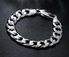 Armband Armkette Panzerarmband 925 Silber Plattiert Damen Herren Schmuck