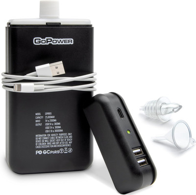 Power Bank Flask (8 Oz) - Hidden Alcohol Travel Flask   Secret Liquor Container 