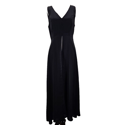 White House Black Market Evening Jumpsuit With Overlay Sleeveless Black Size 6