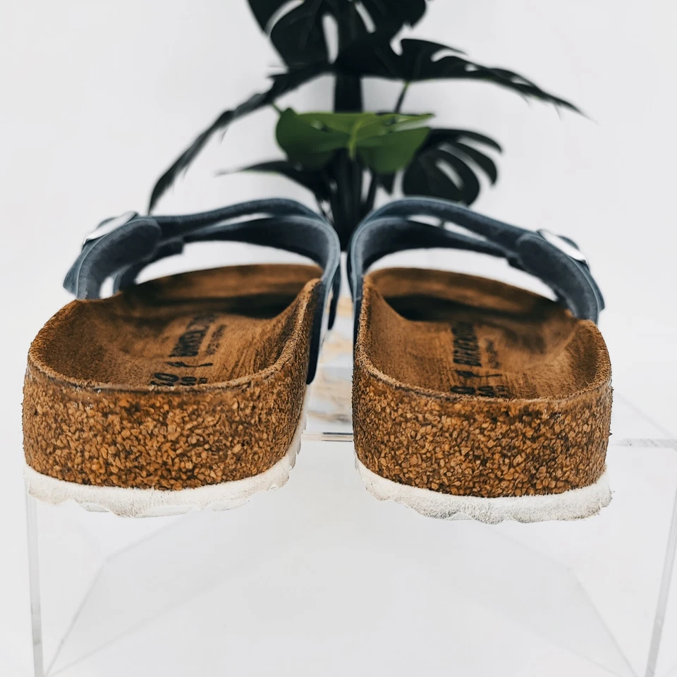 Birkenstock Women's Yao Narrow Light Blue Patent Leather Sandals Size 9US - Image 3 of 4